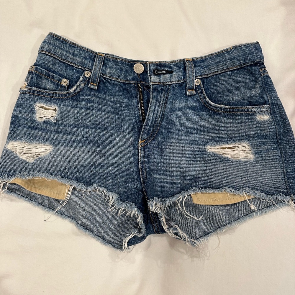 Denim Distressed Women Shorts
